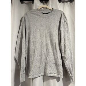 Fear of God Essentials Long Sleeve T-Shirt Heather Grey Logo Mens Medium M